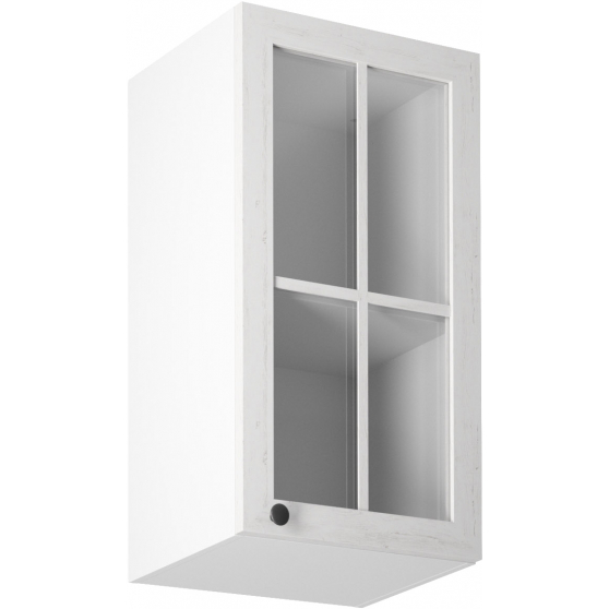 Szafka górna wisząca z witryną 1 drzwi G40S Prawa PROWANSJA Podstawowe