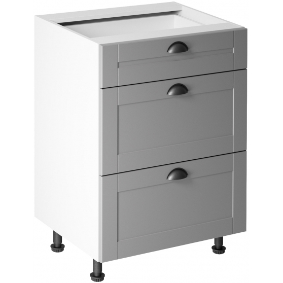 Szafka dolna stojąca 3 szuflady D60S3 LINEA Podstawowe