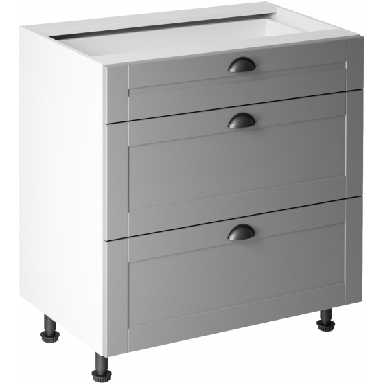 Szafka dolna stojąca 3 szuflady D80S3 LINEA Podstawowe