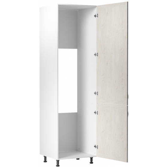 Szafka dolna wysoki słupek pod zabudowę lodówki 2 drzwi D60ZL