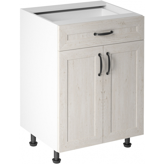 Szafka dolna stojąca 1 szuflada 2 drzwi D60S1 ROYAL Podstawowe