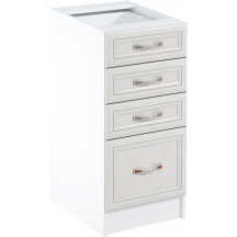 Szafka dolna stojąca 4 szuflady D40S4 SYCYLIA WHITE Podstawowe