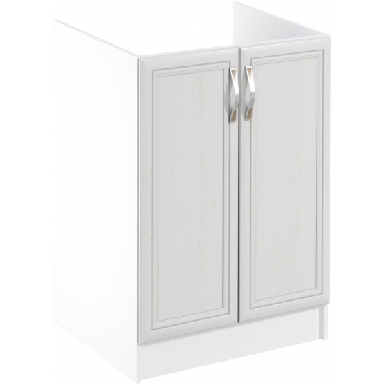 Szafka dolna stojąca pod zlewozmywak 2 drzwi D60Z SYCYLIA WHITE Podstawowe