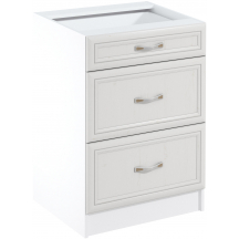 Szafka dolna stojąca 3 szuflady D60S3 SYCYLIA WHITE Podstawowe