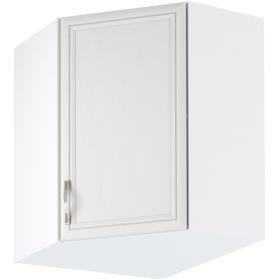 Szafka górna wisząca narożna 1 drzwi G60N Prawa SYCYLIA WHITE Podstawowe