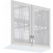 Szafka górna wisząca z witryną 2 drzwi G80S SYCYLIA WHITE Podstawowe