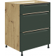 Szafka dolna stojąca 3 szuflady 60 cm GLA-10D GLAMOUR GREEN Podstawowe