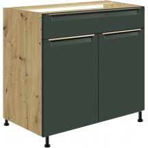 Szafka dolna stojąca 1 szuflada 2 drzwi 80 cm GLA-6D GLAMOUR GREEN Podstawowe