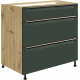 Szafka dolna stojąca 3 szuflady 80 cm GLA-22D GLAMOUR GREEN Podstawowe