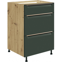 Szafka dolna stojąca 3 szuflady 50 cm GLA-9D GLAMOUR GREEN Podstawowe