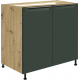 Szafka pod zlewozmywak 2 drzwi 80 cm GLA-12D GLAMOUR GREEN Podstawowe
