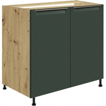 Szafka pod zlewozmywak 2 drzwi 80 cm GLA-12D GLAMOUR GREEN Podstawowe