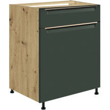 Szafka dolna stojąca 1 szuflada 1 drzwi 60 cm GLA-5D GLAMOUR GREEN Podstawowe