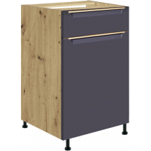 Szafka dolna stojąca 1 szuflada 1 drzwi 45 cm GLA-3D GLAMOUR BLUE Podstawowe