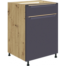 Szafka dolna stojąca 1 szuflada 1 drzwi 50 cm GLA-4D GLAMOUR BLUE Podstawowe