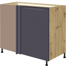 Szafka dolna stojąca narożna 1 drzwi Prawa GLA-25D GLAMOUR BLUE Podstawowe