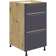 Szafka dolna stojąca 3 szuflady 40 cm GLA-8D GLAMOUR BLUE Podstawowe