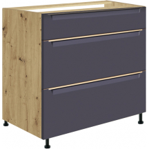 Szafka dolna stojąca 3 szuflady 80 cm GLA-22D GLAMOUR BLUE Podstawowe