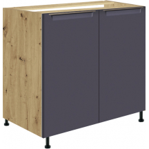 Szafka pod zlewozmywak 2 drzwi 80 cm GLA-12D GLAMOUR BLUE Podstawowe