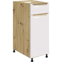 Szafka dolna stojąca 1 szuflada 1 drzwi 30 cm GLA-1D GLAMOUR WHITE Podstawowe