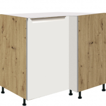 Szafka dolna stojąca narożna 1 drzwi Lewa GLA-15D GLAMOUR WHITE Podstawowe