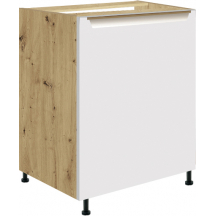 Szafka pod zlewozmywak 1 drzwi 60 cm GLA-11D GLAMOUR WHITE Podstawowe