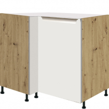 Szafka dolna stojąca narożna 1 drzwi Prawa GLA-14D GLAMOUR WHITE Podstawowe