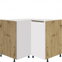 Szafka dolna stojąca narożna 1 drzwi GLA-16D GLAMOUR WHITE Podstawowe