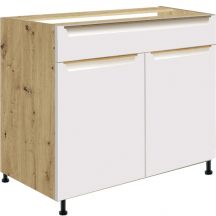 Szafka dolna stojąca 1 szuflada 2 drzwi 90 cm GLA-7D GLAMOUR WHITE Podstawowe