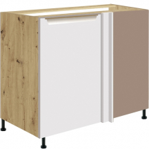 Szafka dolna stojąca narożna 1 drzwi Lewa GLA-24D GLAMOUR WHITE Podstawowe