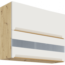 Szafka górna wisząca witryna 2 klapy 90 cm GLA-42G GLAMOUR WHITE Podstawowe