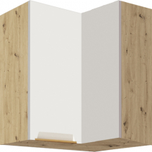 Szafka górna wisząca narożna 1 drzwi GLA-54G GLAMOUR WHITE Podstawowe