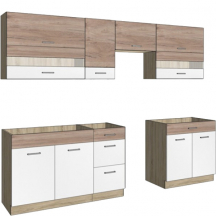 Zestaw mebli kuchennych B Plus 270 cm INFINITY LATTE Widok z innej strony