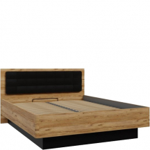 Łóżko 160 x 200 ze stelażem i pojemnikiem JLTL3161-M397 TULUZA BLACK Podstawowe