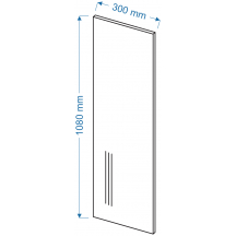Panel boczny zakończeniowy górny wysoki 108/30 ELIN Szkic