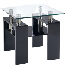 DIANA H KWADRAT czarny Halmar Ława lakierowana Podstawowe