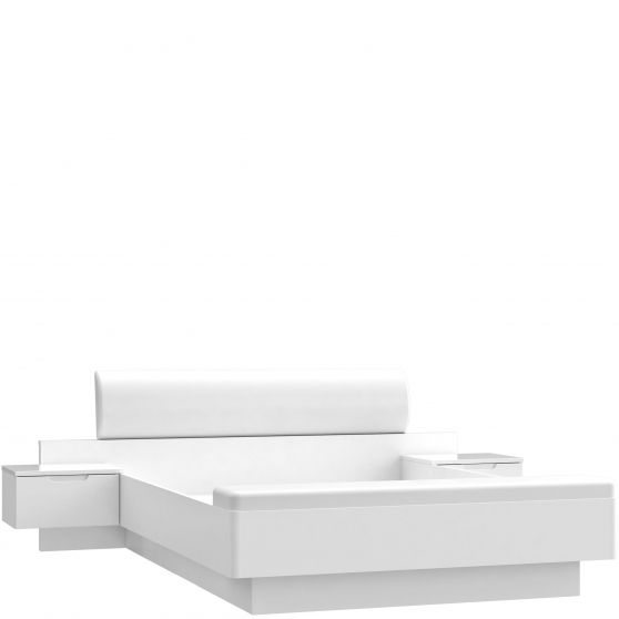 Łóżko 160 x 200 z szafkami nocnymi STWL163-V29 STARLET WHITE Podstawowe