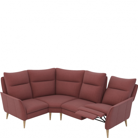 Narożnik z wysokim oparciem i funkcją relaksu manualną1RFm-TRE-2RF (1RFm) INES Podstawowe