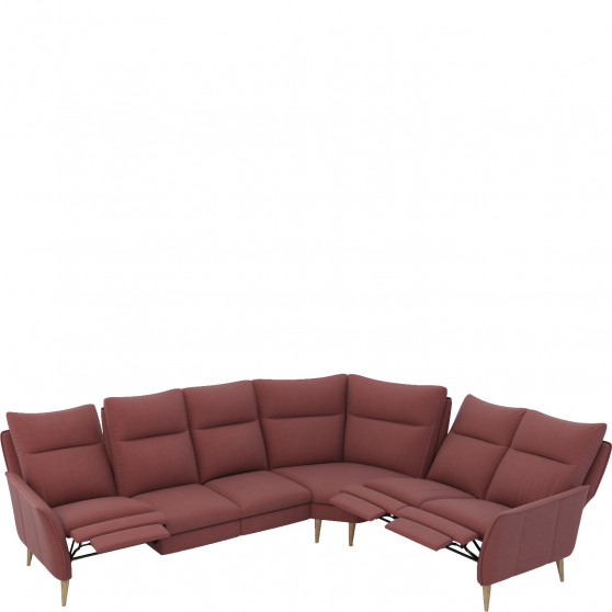 Narożnik z wysokim oparciem i funkcją relaksu manualną3RF (1RFm)-TRE-2RF (2RFm) INES Podstawowe