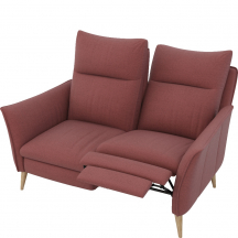 Sofa z wysokim oparciem i relaksem manualnym po prawej stronie 2RF INES Podstawowe