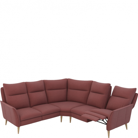 Narożnik z wysokim oparciem i funkcją relaksu manualną2-TRE-2RF (1RFm) INES Podstawowe