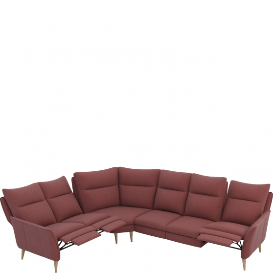 Narożnik z wysokim oparciem i funkcją relaksu manualną 2RF (2RFm)-TRE-3RF (1RFm) INES Podstawowe