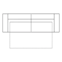 Sofa 3F z funkcją spania LEONARDO Szkic