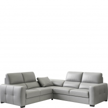 Narożnik z funkcją spania, lampką i USB 254x241 LEONARDO Podstawowe