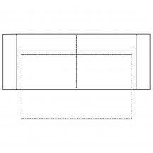 Sofa z funkcją spania 3F MIA Szkic