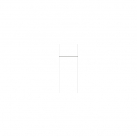 Element Moduł prostokątny z półką Standard MIA Szkic