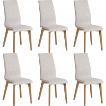 Zestaw krzeseł MYRTOS KR0134-B99-BG91 6szt Podstawowe