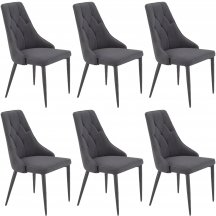 Zestaw krzeseł WODONGA II KR0145-MET-BLL14 6szt Podstawowe