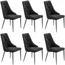 Zestaw krzeseł WODONGA KR0145-MET-BLL19 6szt Podstawowe