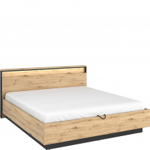 Łóżko 180 x 200 ze stelażem, pojemnikiem i oświetleniem QS-02(180) QUANT Podstawowe